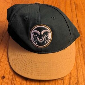 Green and Tan Cap with Ram Logo